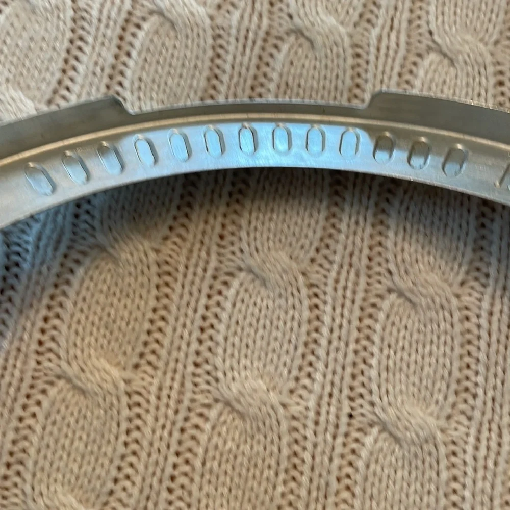 VTG Tin Perfect Pie Crust Shield Set of 2 MCM Kitchen Utensil 10.5” in diameter